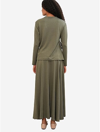 Blouse manches longues et jupe large coordonné bdart