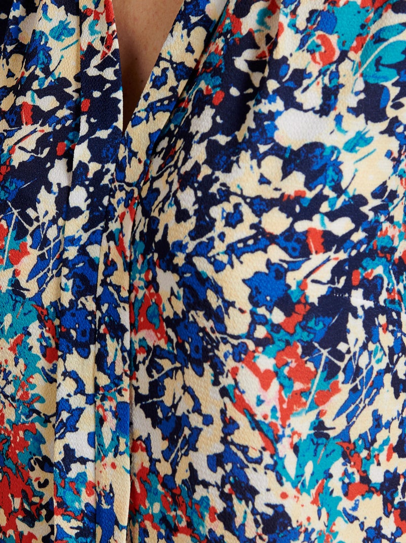 Blouse manches papillon - damart Bleu - Kiabi