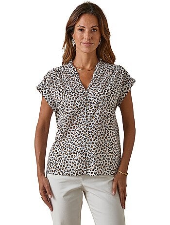 Blouse manches T fluide