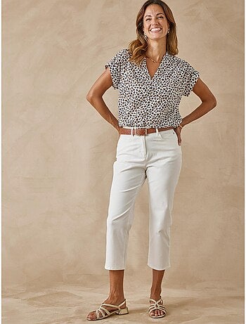 Blouse manches T fluide