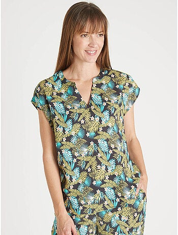 Blouse manches T tissu fluide - DAXON