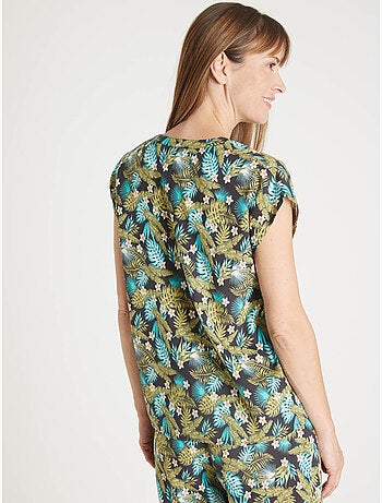 Blouse manches T tissu fluide - DAXON