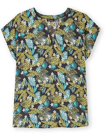 Blouse manches T tissu fluide - DAXON