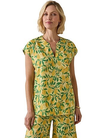 Blouse manches T tissu fluide - DAXON