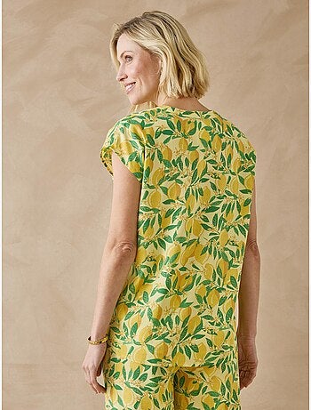 Blouse manches T tissu fluide - DAXON