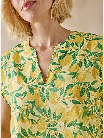 Blouse manches T tissu fluide - DAXON