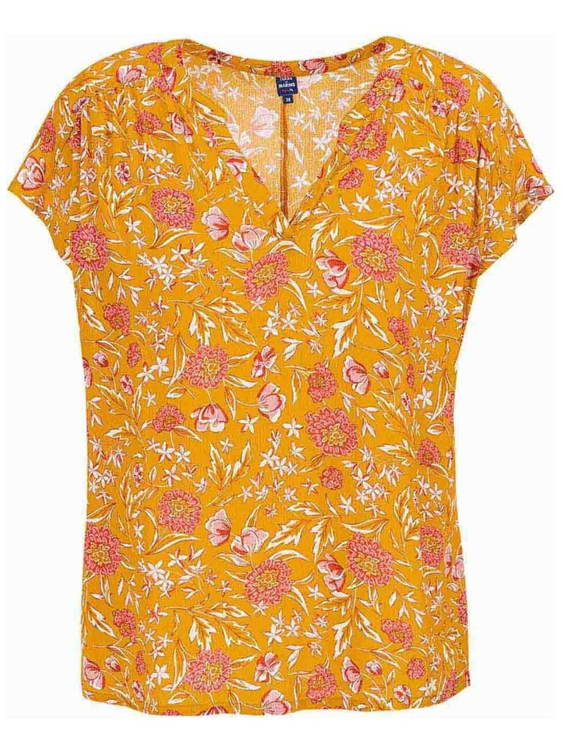 Blouse Mc Femme Terre de Marins Jaune - Kiabi