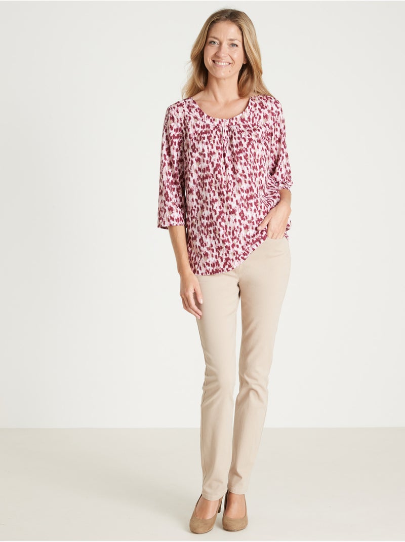 Blouse microfibre - DAXON Rose/Vert - Kiabi