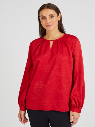 Blouse motif jacquard - Damart