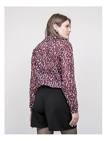 Blouse motif léopard ONESINE
