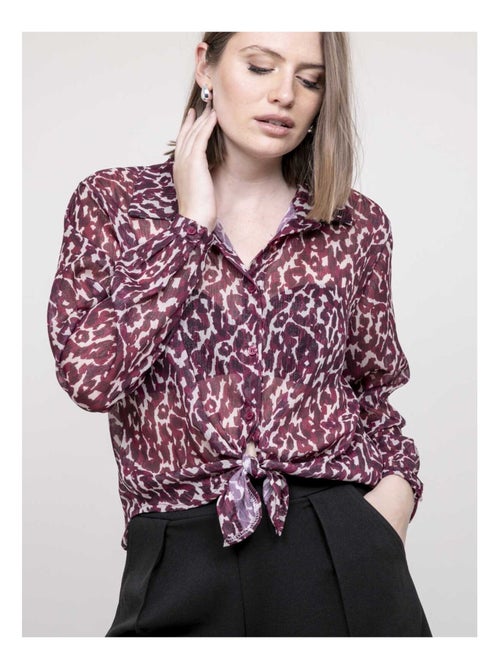 Blouse motif léopard ONESINE - Kiabi