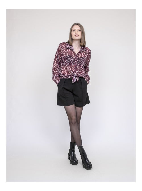 Blouse motif léopard ONESINE - Kiabi