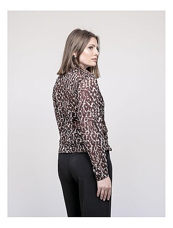 Blouse motif léopard ONESINE