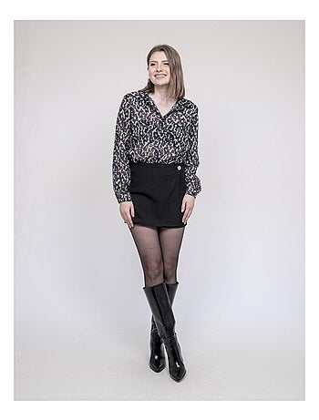 Blouse motif léopard ONESINE