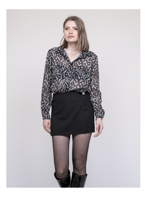 Blouse motif léopard ONESINE - Kiabi