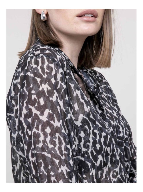 Blouse motif léopard ONESINE - Kiabi