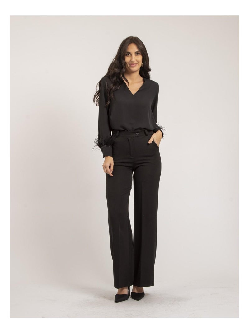 Blouse OMELINE Noir - Kiabi