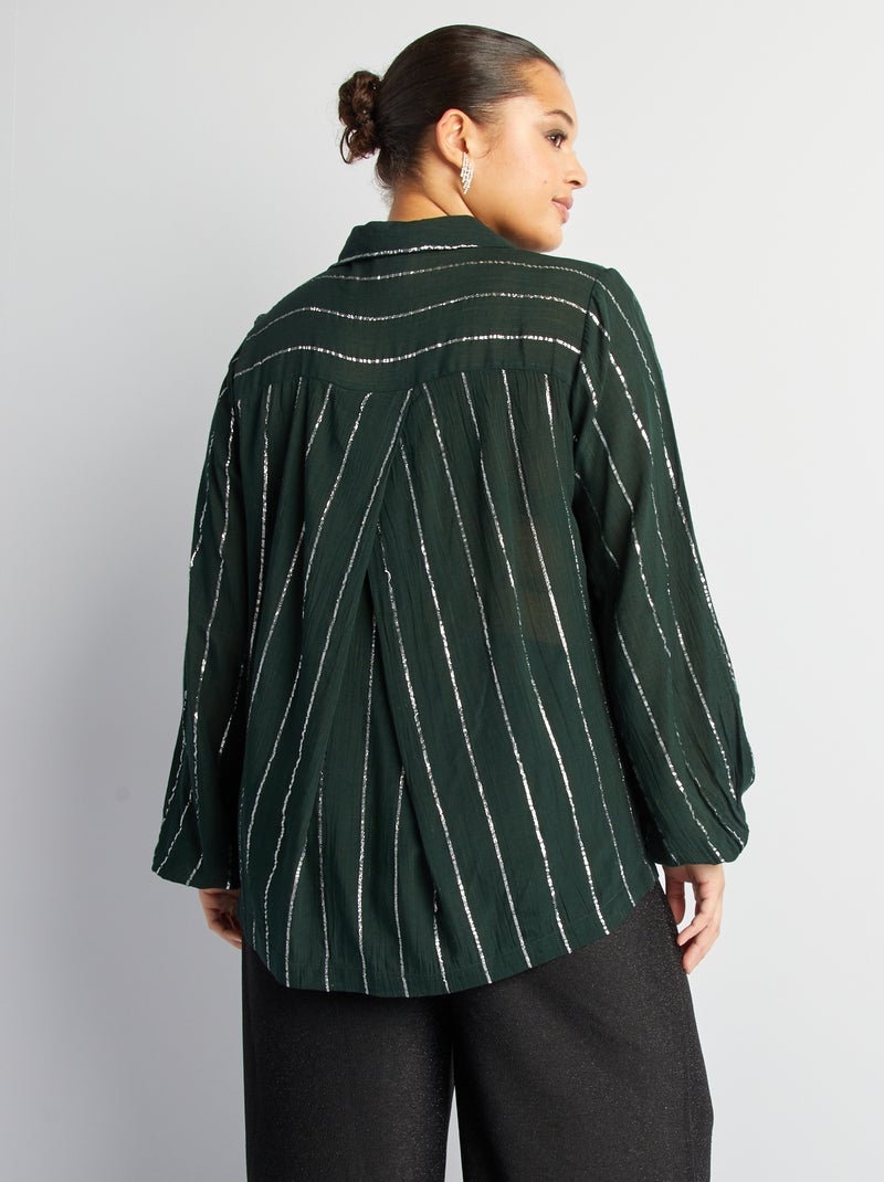 Blouse 'Only Carmakoma' Vert - Kiabi