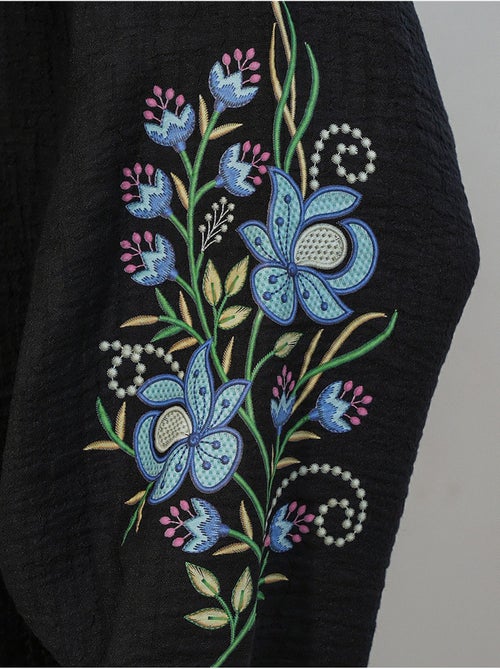 Blouse oversize en crêpe brodé bdart - Kiabi Blouse oversize en crêpe brodé bdart - Kiabi
