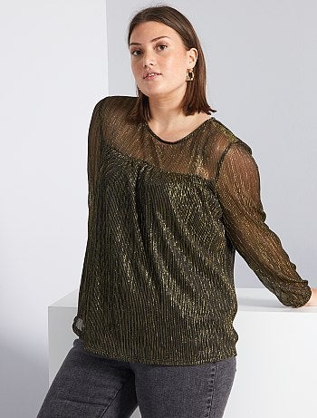 Blouse pailletée