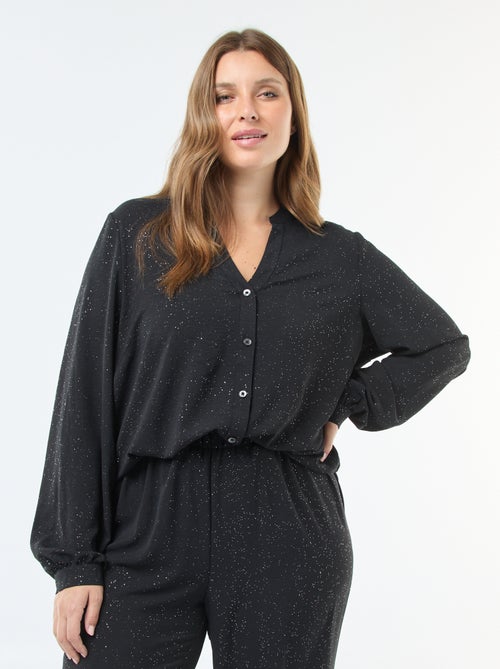 Blouse pailletée 'Only Carmakoma' - Kiabi