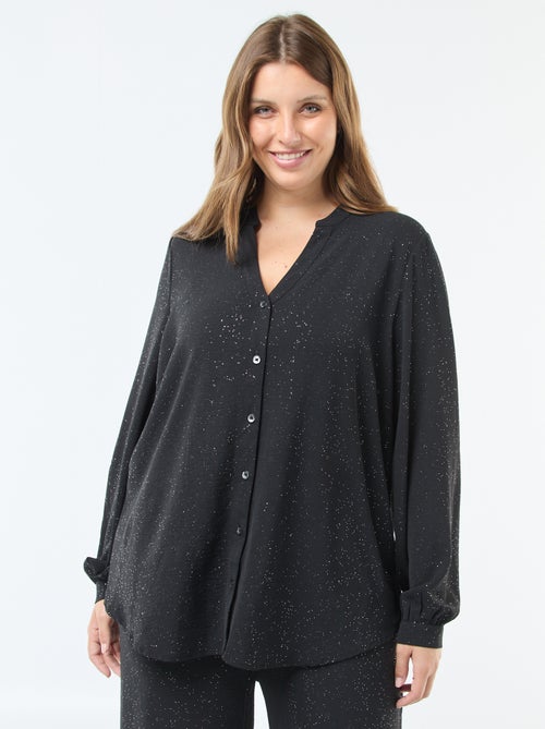 Blouse pailletée 'Only Carmakoma' - Kiabi