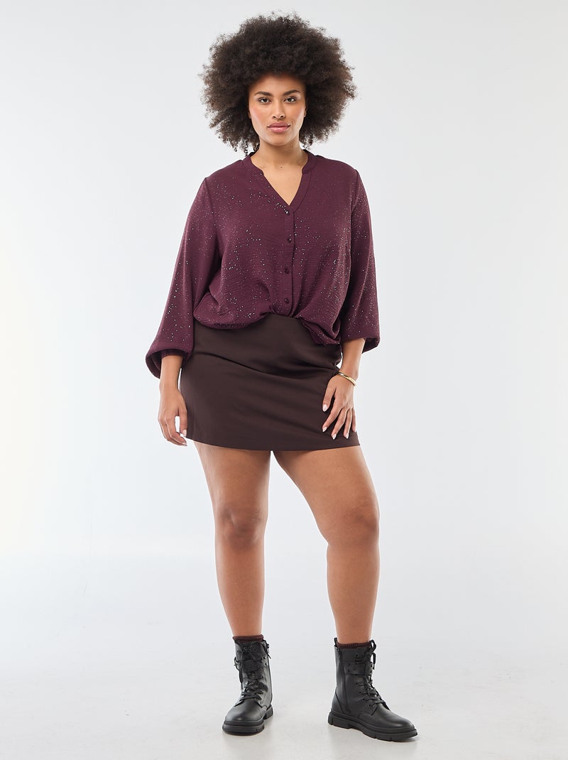 Blouse pailletée 'Only Carmakoma' Rouge - Kiabi