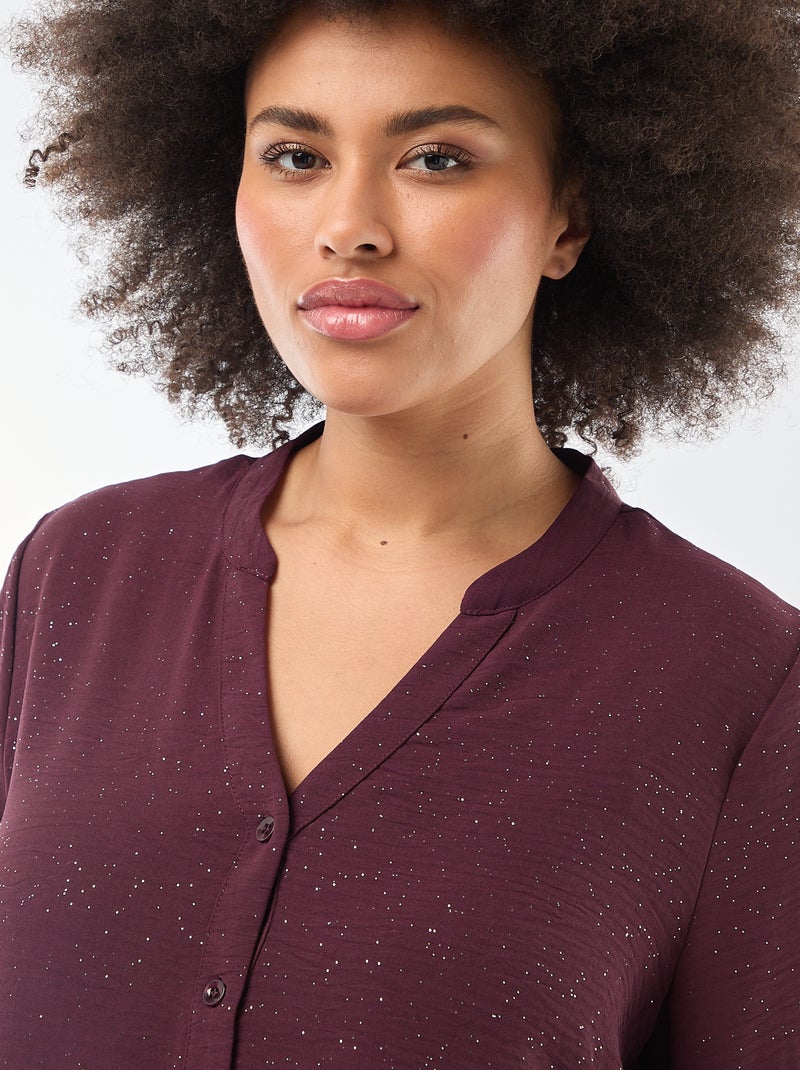 Blouse pailletée 'Only Carmakoma' Rouge - Kiabi