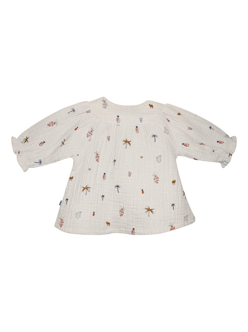 BLOUSE PANTALON NINA NAISSANCE Blanc - Kiabi