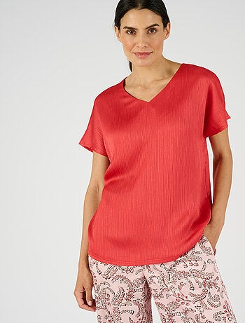 Blouse plissé permanent - Damart