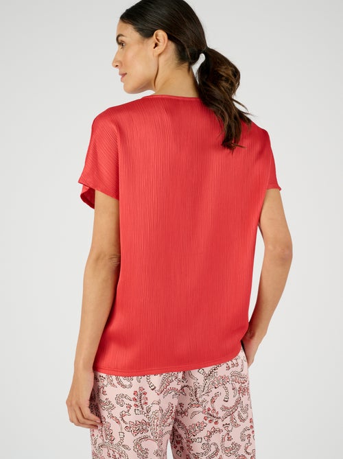 Blouse plissé permanent - Damart - Kiabi