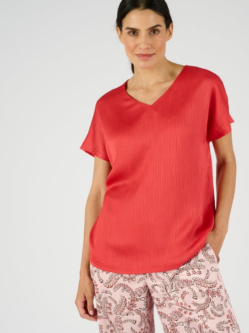Blouse plissé permanent - Damart - Kiabi
