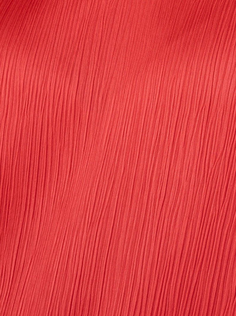 Blouse plissé permanent - Damart Rouge - Kiabi