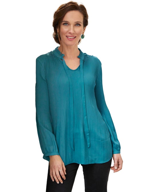 Blouse plissée col froufrou - AFIBEL - Kiabi