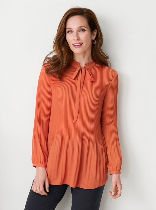 Blouse plissée col froufrou - AFIBEL - Kiabi