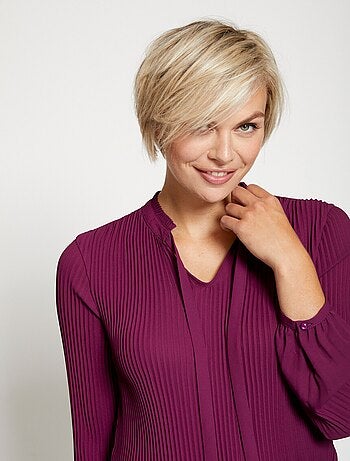 Blouse plissée col froufrou - AFIBEL