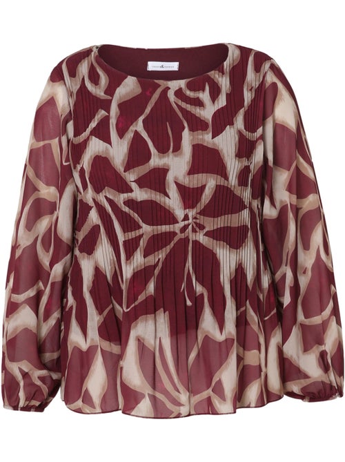 Blouse plissée imprimé graphique PAPRIKA - Kiabi