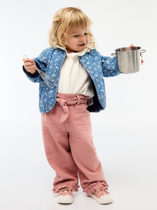 Blouse plumetis en gaze de coton - Kiabi