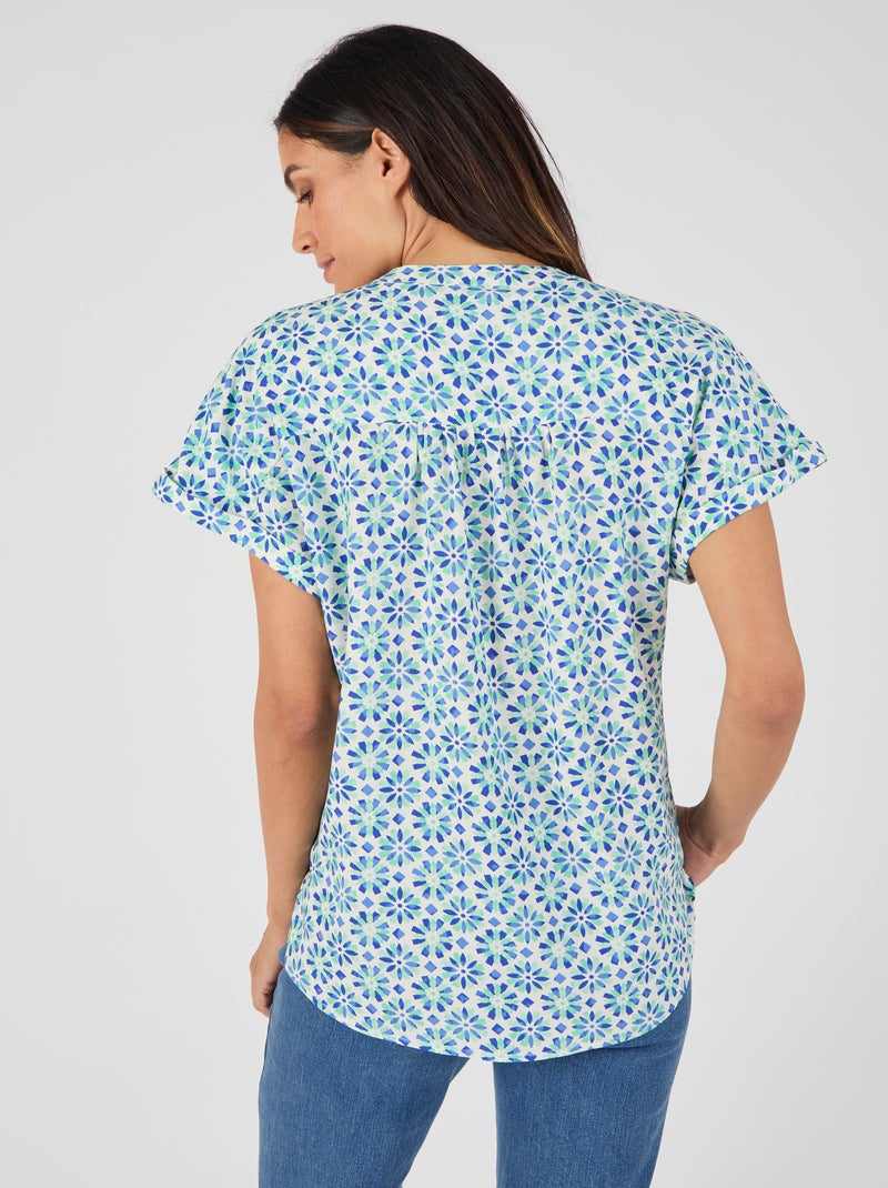 Blouse pure viscose Climatyl - Damart Vert - Kiabi