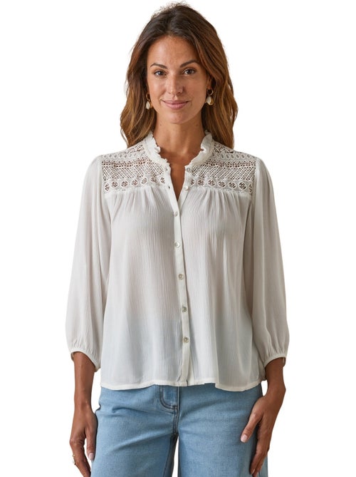 Blouse raffinée en crêpe - DAXON - Kiabi