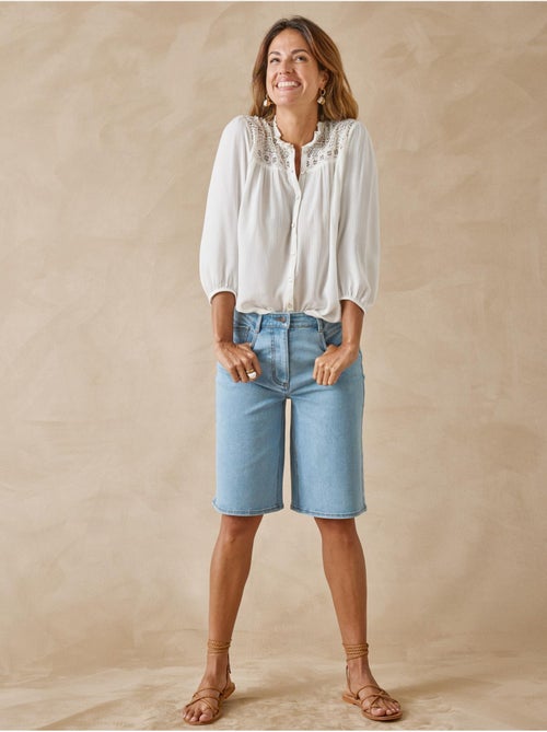 Blouse raffinée en crêpe - DAXON - Kiabi