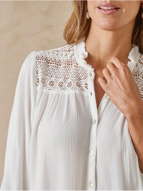 Blouse raffinée en crêpe - DAXON - Kiabi