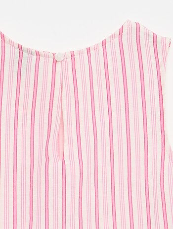 Blouse rayée avec nœuds fantaisie