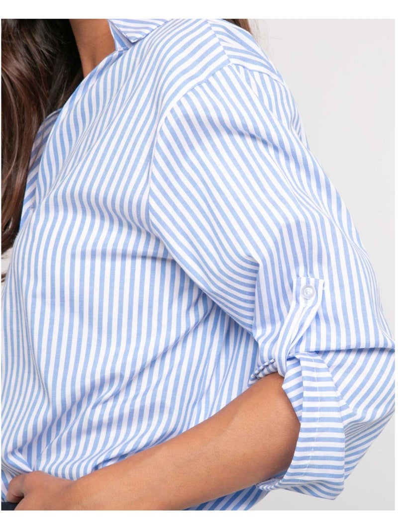 Blouse rayures OVANE Bleu - Kiabi