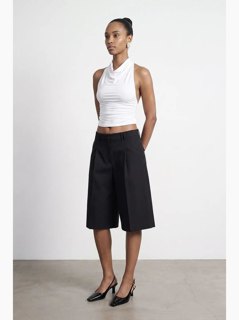 Blouse sans manches à col bénitier et dos nu dilvin Blanc - Kiabi