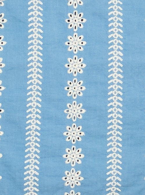 Blouse sans manches avec broderies all over - Kiabi