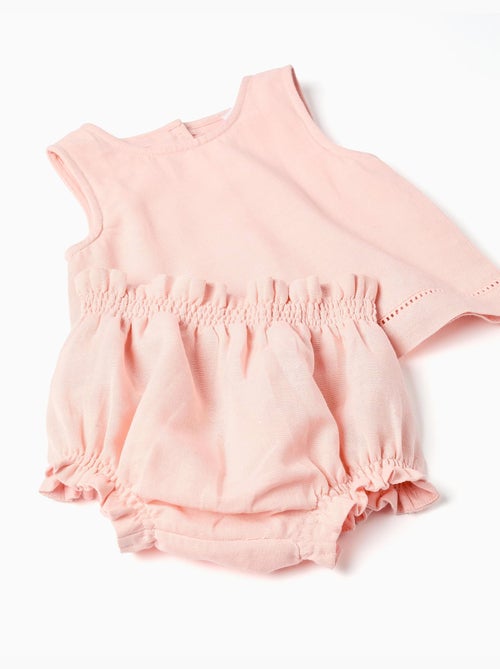 Blouse sans manches + bloomer B&S - Kiabi