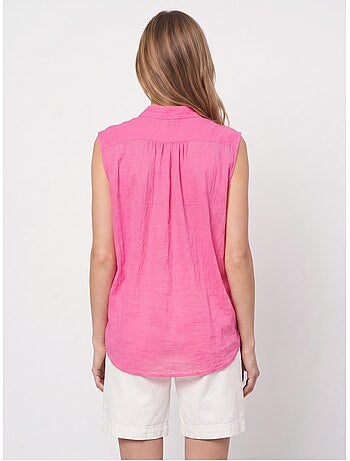 Blouse sans manches, broderies vives - AFIBEL