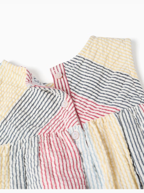 Blouse sans manches en coton à rayures You&Me - Kiabi