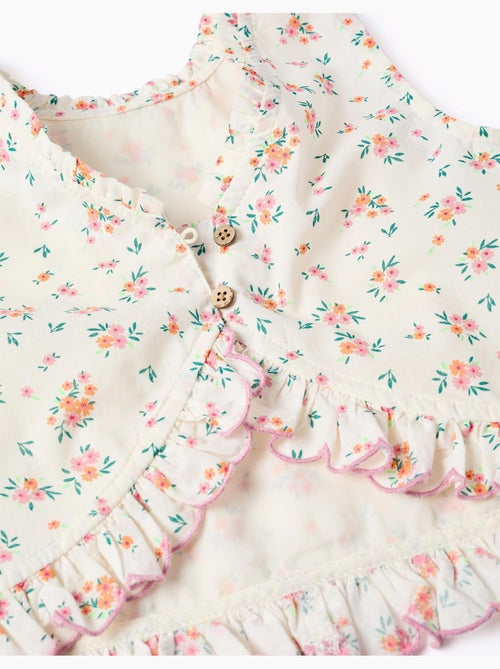 Blouse sans manches en coton avec motif floral - Kiabi Blouse sans manches en coton avec motif floral - Kiabi